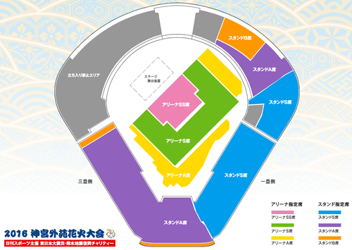 神宮外苑花火大会2023 アリーナSS席 2連番チケット-